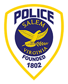 Blue and Gold Salem Police Badge