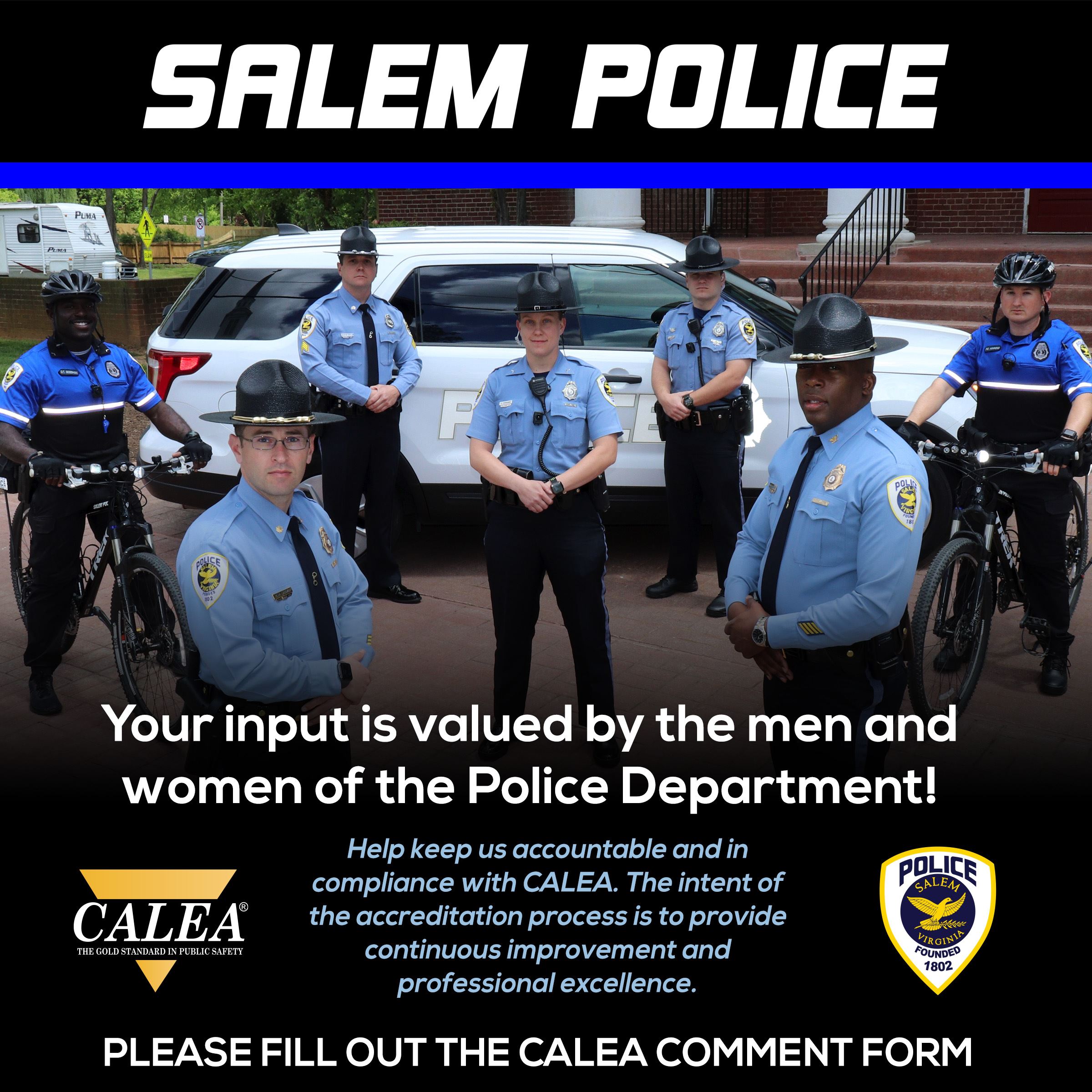 Police Officers posing for photo